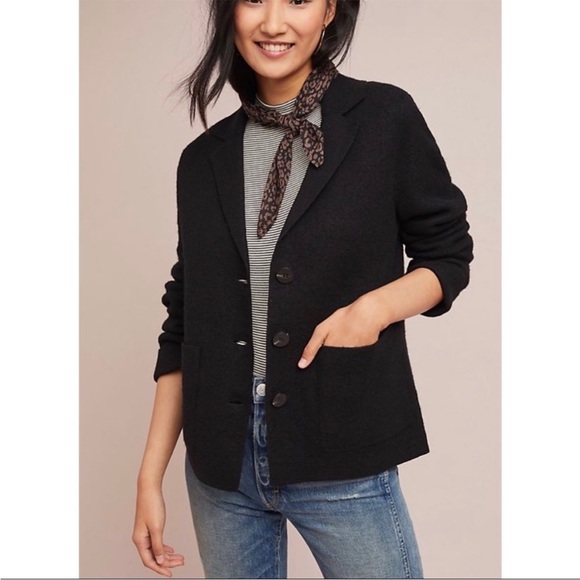 NWT Anthropologie Moth Sandy Blazer Sweater Coat